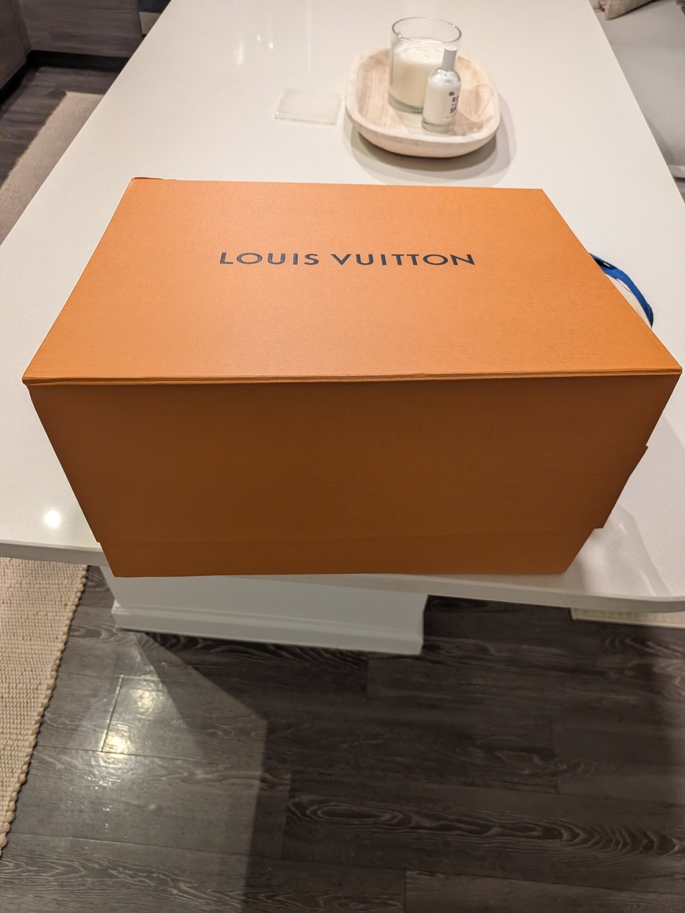 Louis Vuitton Orange Designer Accessory Box